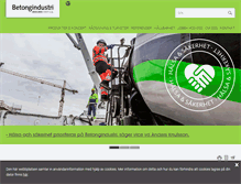 Tablet Screenshot of betongindustri.se